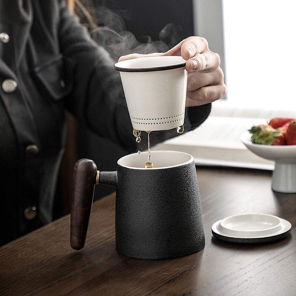 Tasses, cadeaux d'anniversaire, cadeaux de Noël, tasse à café domestique et commerciale, tasse à café de grande capacité, tasse à thé de bureau, filtre de séparation de thé portable créatif, tasse à m