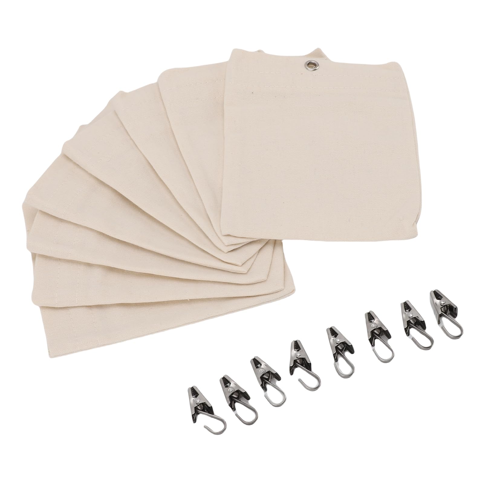 Jelquix Curtain Weights, Outdoor Drapery Weighted Bags, Self Adhesive Metal Weighted Clips, Ideal for Gazebo, Pergola, Tablecloths & Picnic Mats