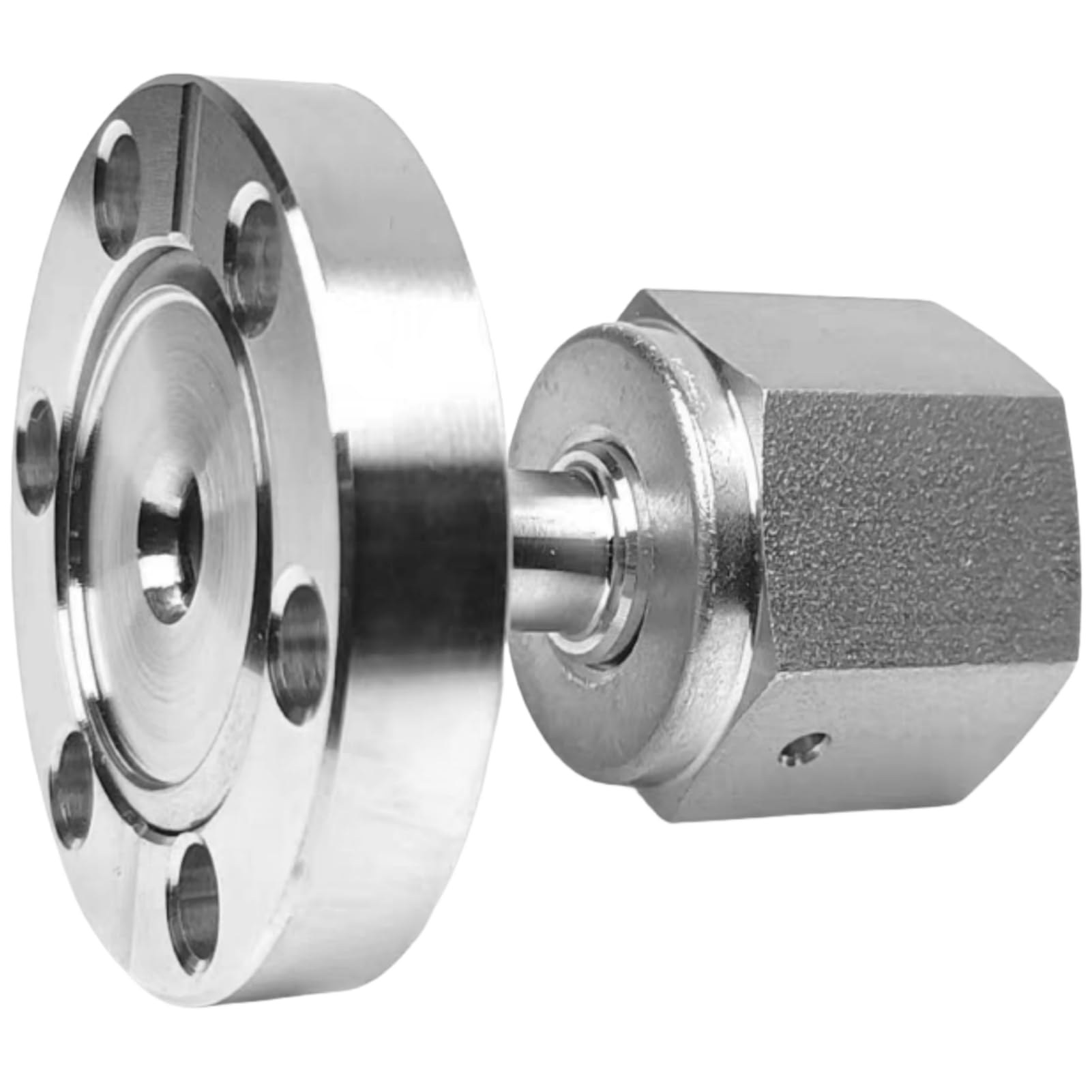 Adaptador de brida de vacío VCR hembra a KF16 de acero inoxidable - Acoplador de conector de alto vacío, 1 pulgada(CF35 0.5 Inch)
