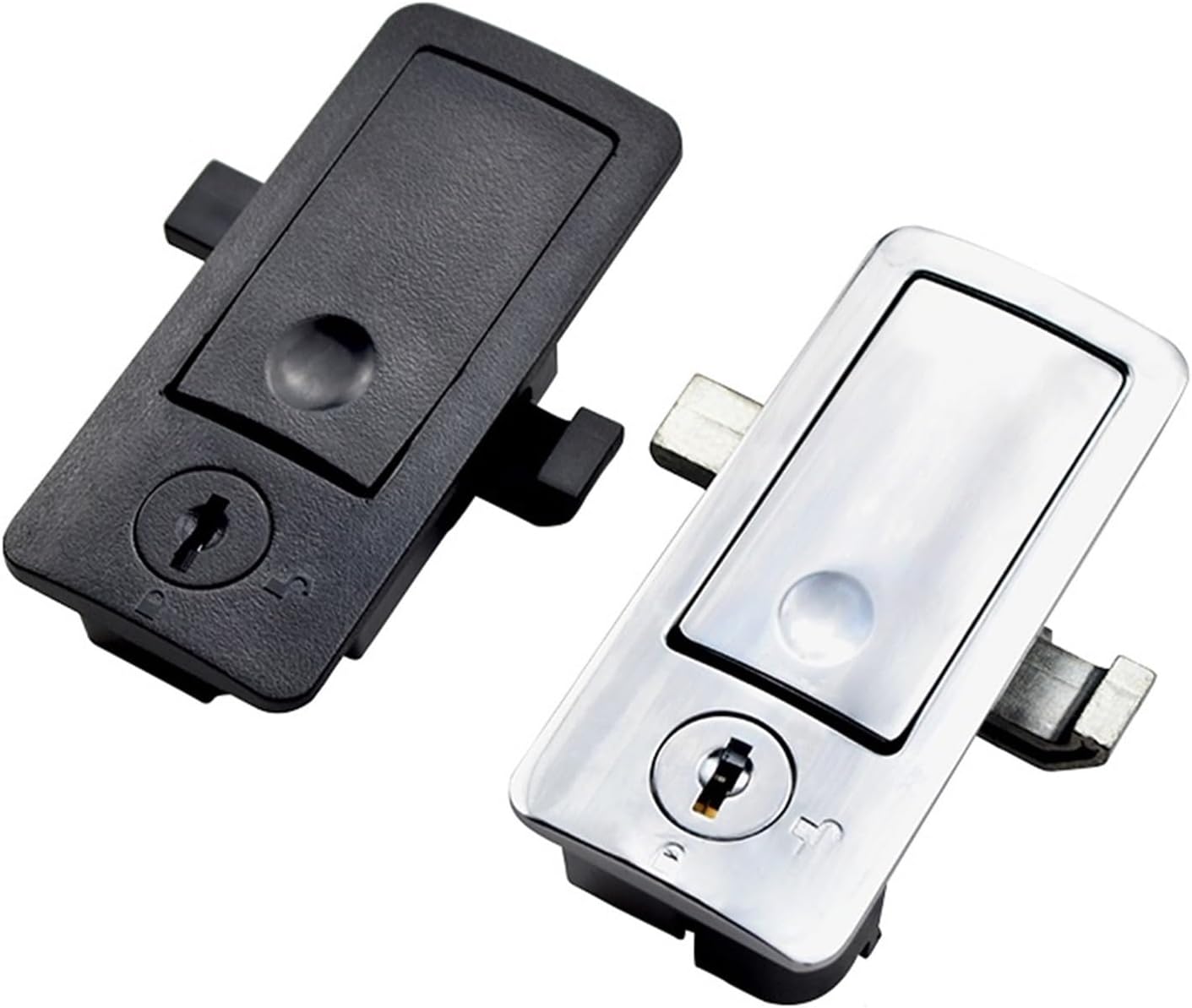 Two-Way Telescopic Zinc Alloy Plane Lock Left and Right Drive Press Spring Plastic Box 1Pcs