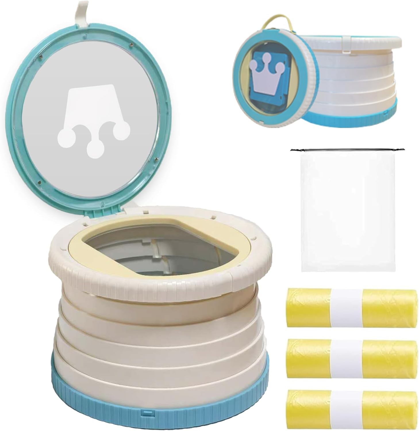 旅行用トイレ、幼児用旅行用トイレ、ポータブル幼児用トイレ、トラベルポット折りたたみ、幼児用旅行用トイレ折りたたみトイレ、車、キャンプ