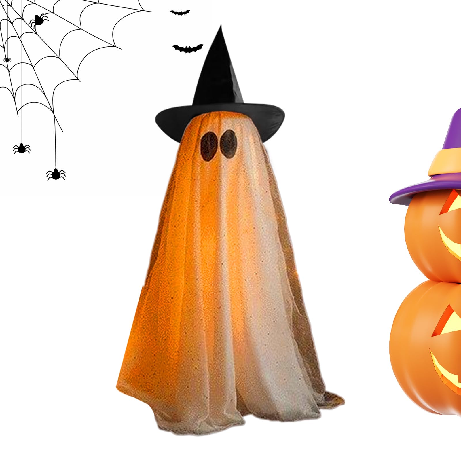 Generisch Gioielli | Decorazione di Halloween per esterni con effetto luminoso, personaggi inquietanti per interni, giardino, casa, camera da letto, dormitorio per studenti, casa festiva