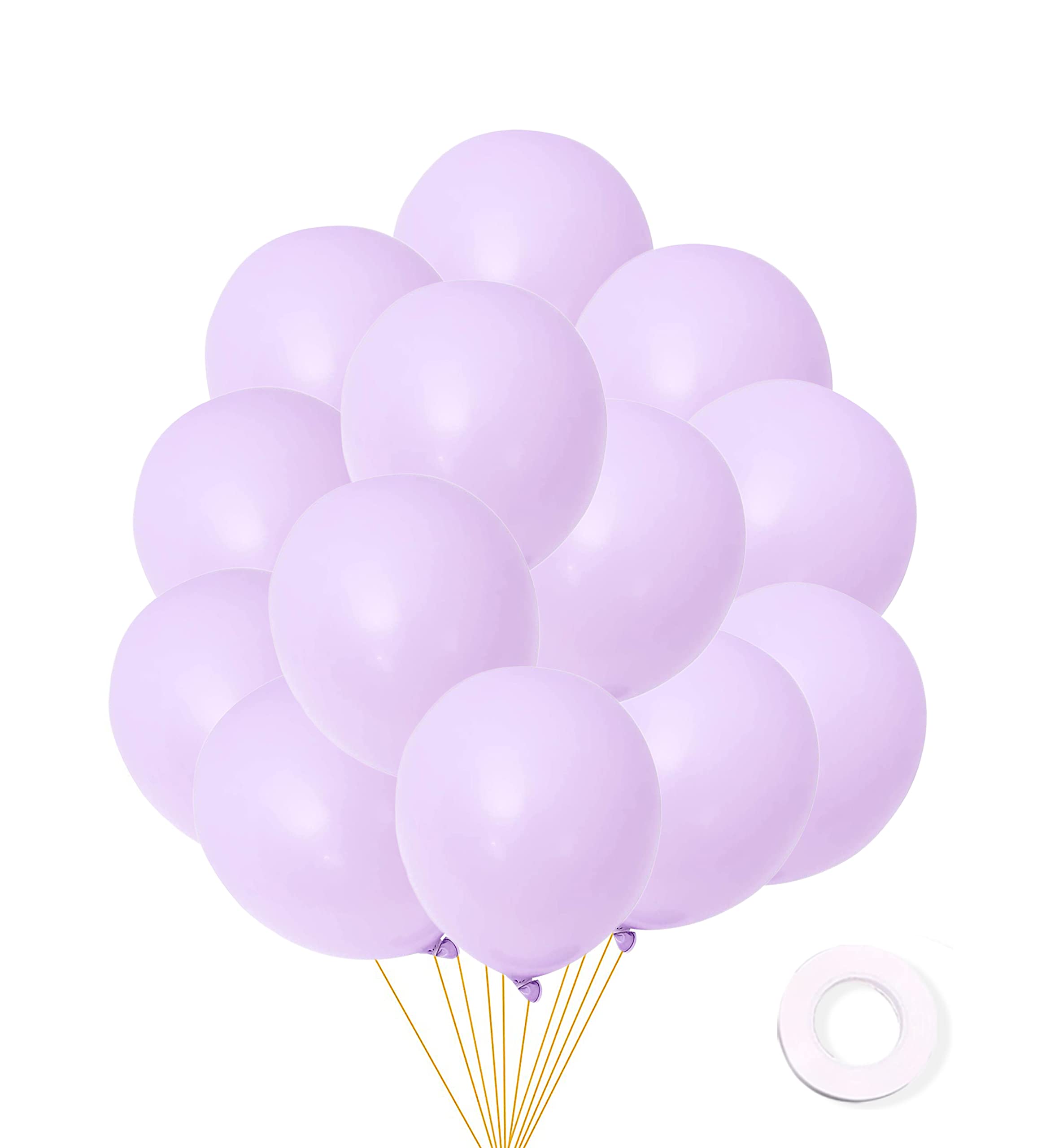 20 Pieces Pastel Macaron Balloons Candy Colored Latex Party Balloons for Birthday Baby Shower Wedding Christmas Party Decorations Supplies - Balloons (10 Inches) (Pastel Purple)
