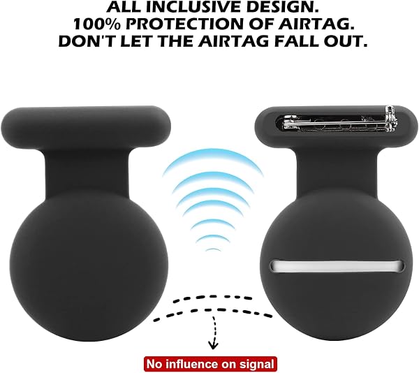 Traqueur GPS Caché Airtag Pour Enfants, Personnes Âgées, Animaux de Compagnie, Vêtements - Plus Sûr Que la Montre, Le Porte-clés et Le Collier (Pro, Noir, Bleu, Gris, Rose) - 4