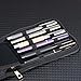 Lanxivi Fountain Pen Roller Pen Pu Leather Case for 12 Pens (Black)
