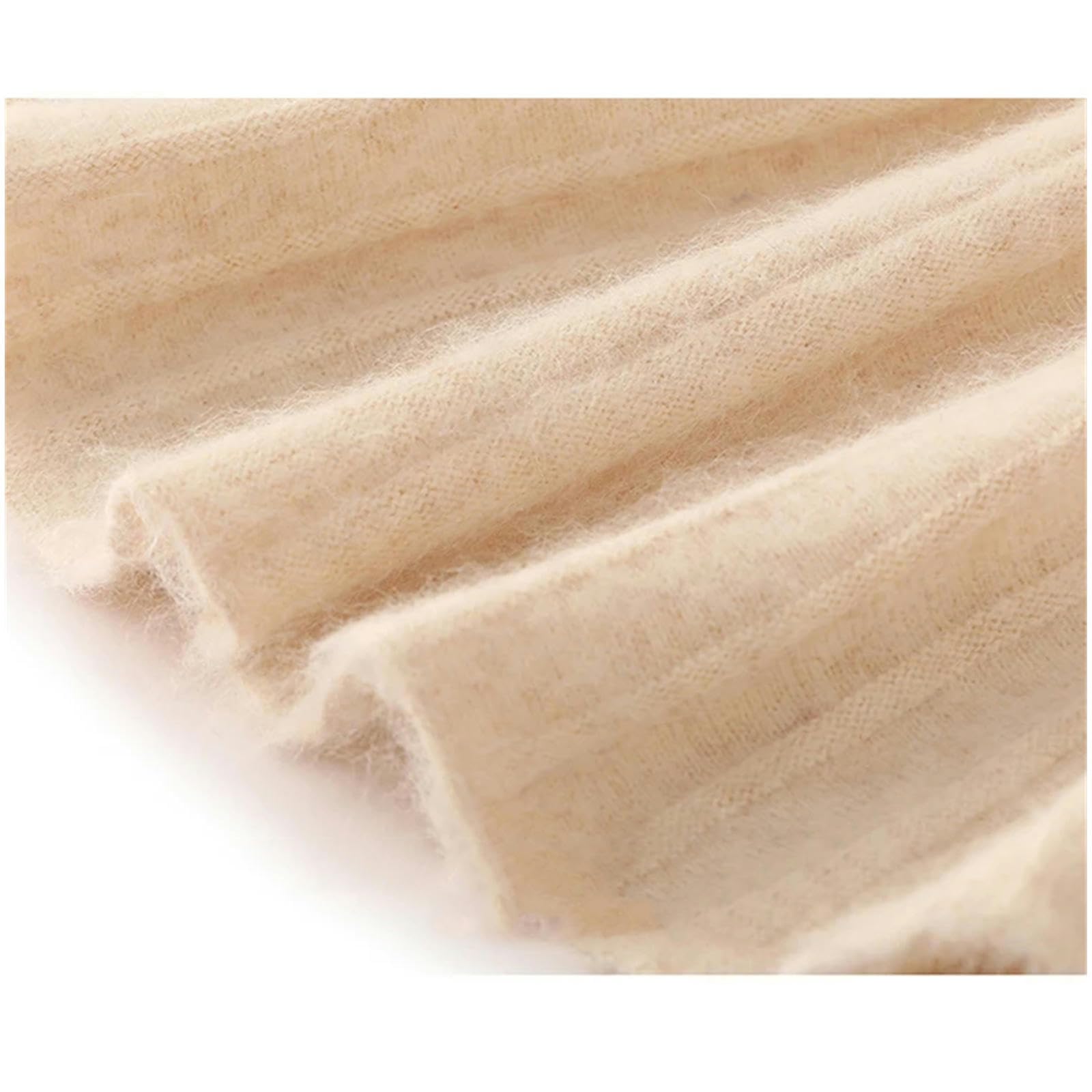 Gonna Lunga Donna Autumn Winter Women Women Long Micket Galli di Ombrello Casualmente Gonne A Maglia A Maglia da Maglia da Donna Eleganti Gonne Eleganti-Beige-l