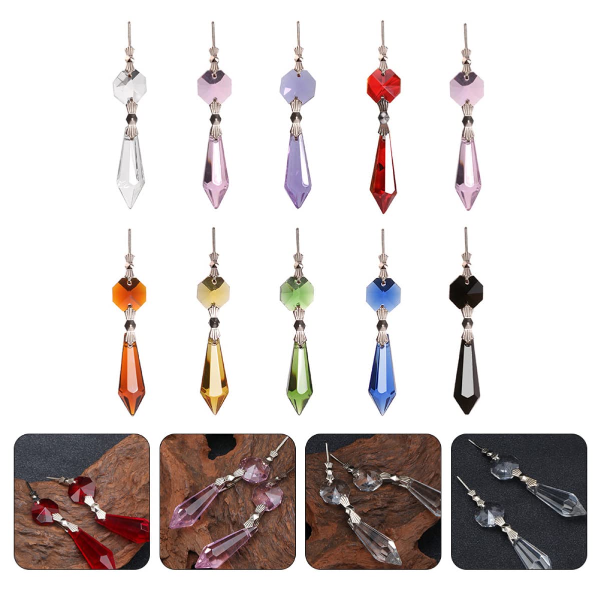 Pendentifs en cristal pour lustre : lot de 40 pièces pour réparer vos lampes