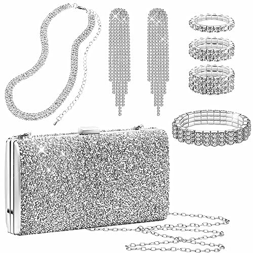 Conjunto de joyas con monedero para mujer que resuelve tu look de fiesta al instante