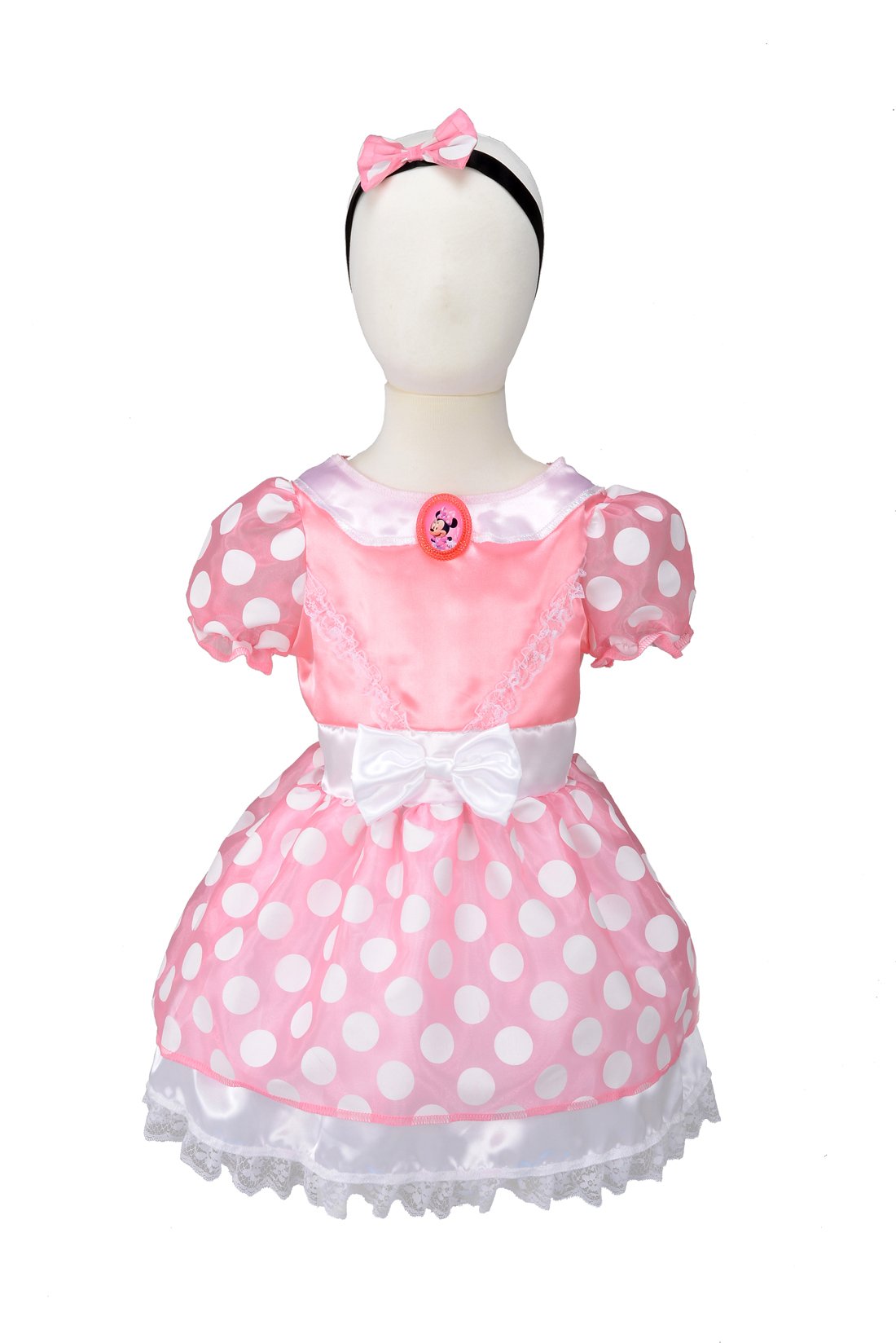 パジャマパーティー　ミニー　ガウン&amp;ヘアバンドセット　100cm-110cm パジャマパーティー ミニー ガウン&ヘアバンドセット 100cm