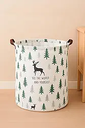 Cesto de roupa suja organizador dobravel GRANDE 40L Cervo