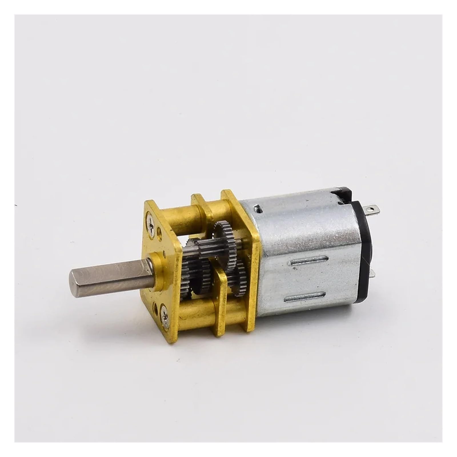 QWZTAEOZA 10mm*12mm N10 Full Metal Gearbox Gear Electronic Starter D-Shaft DC 3V 3.7V 5V 6V 114RPM Slow Speed for Robot Car Lock