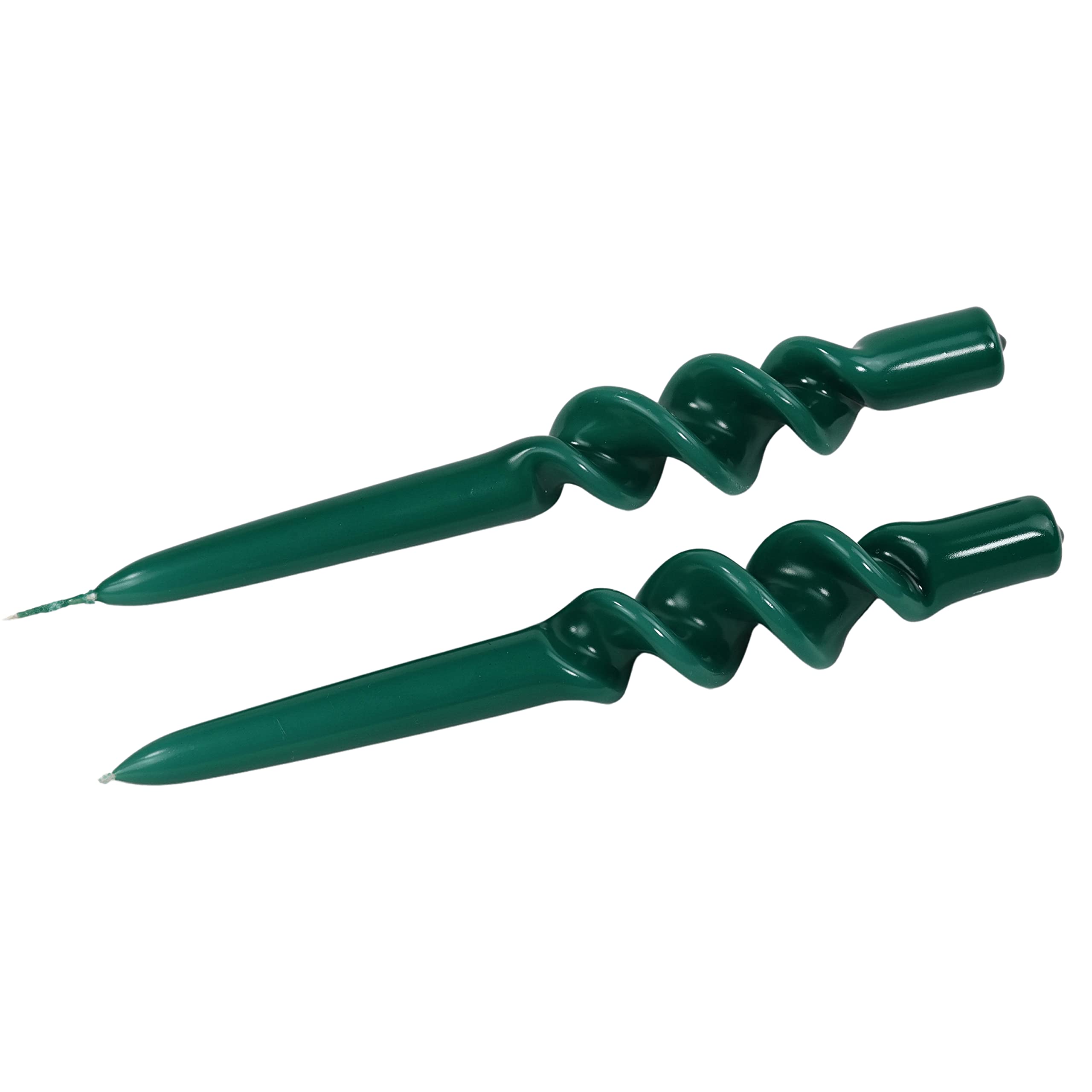 Candele coniche a spirale da 19,3 cm, realizzate a mano, in cera, non