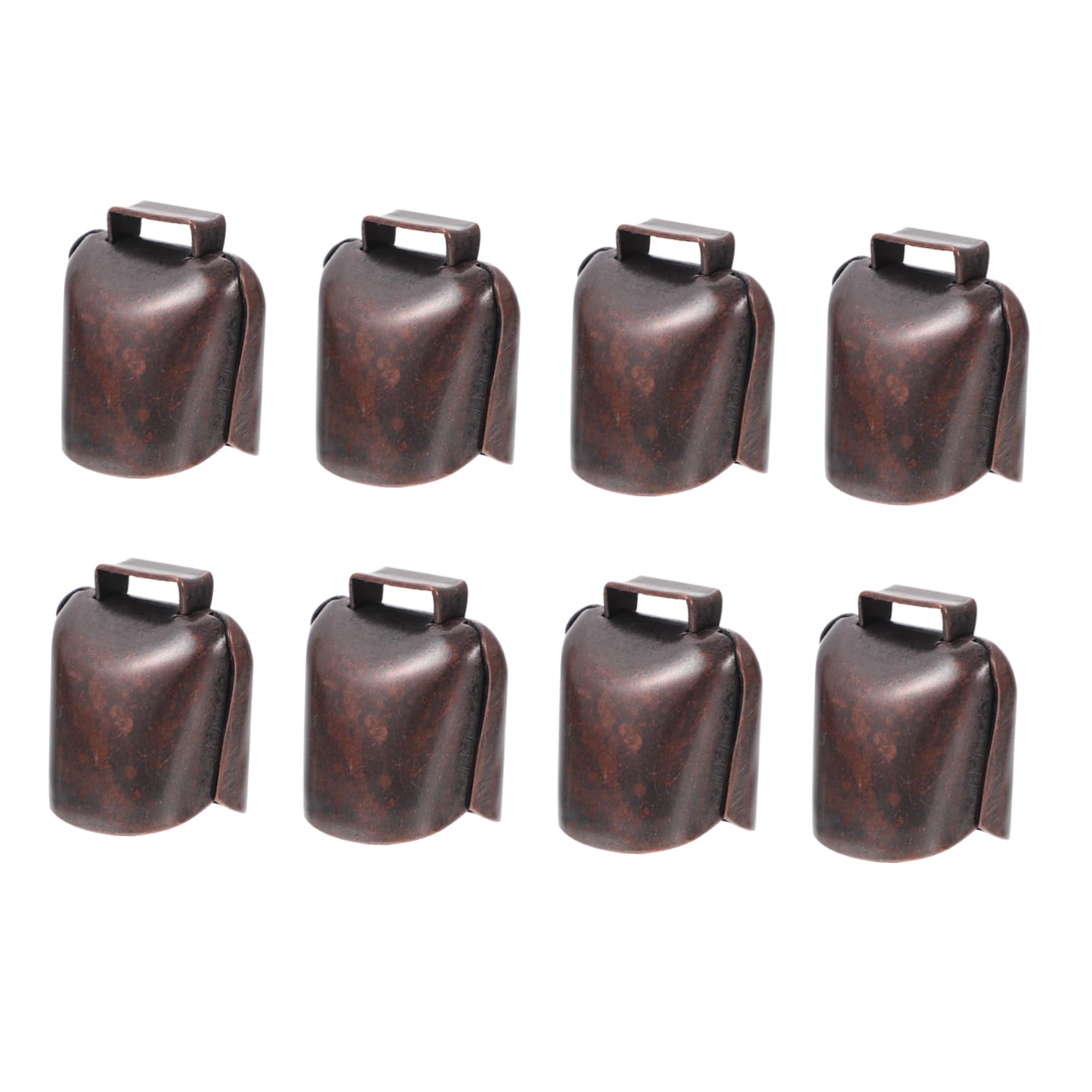 Levemolo 8pcs Farm Anti-Theft Bells Cattle Bell Grazing Bells for Sheep Horses Shine Easy Operation