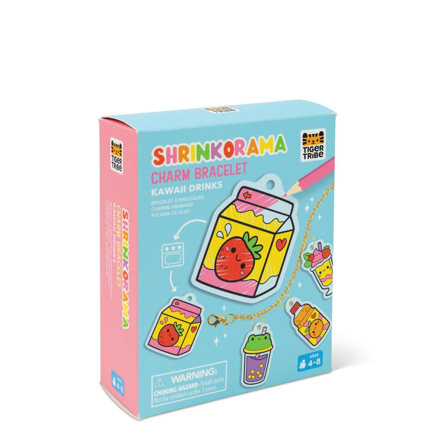 Tiger Tribe Skrinkorama Kawaii Drinks Charm Bracelet Kit,