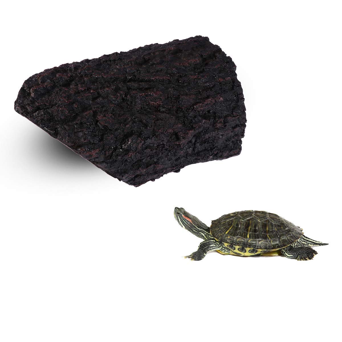 Reptile Hide-Snake Hides and Caves Reptile Cave Habitat Hideouts Reptile Terrarium Decor for Gecko Lizard Tortoise Turtle Spider Scorpion 17.5 X 11 X 7cm.