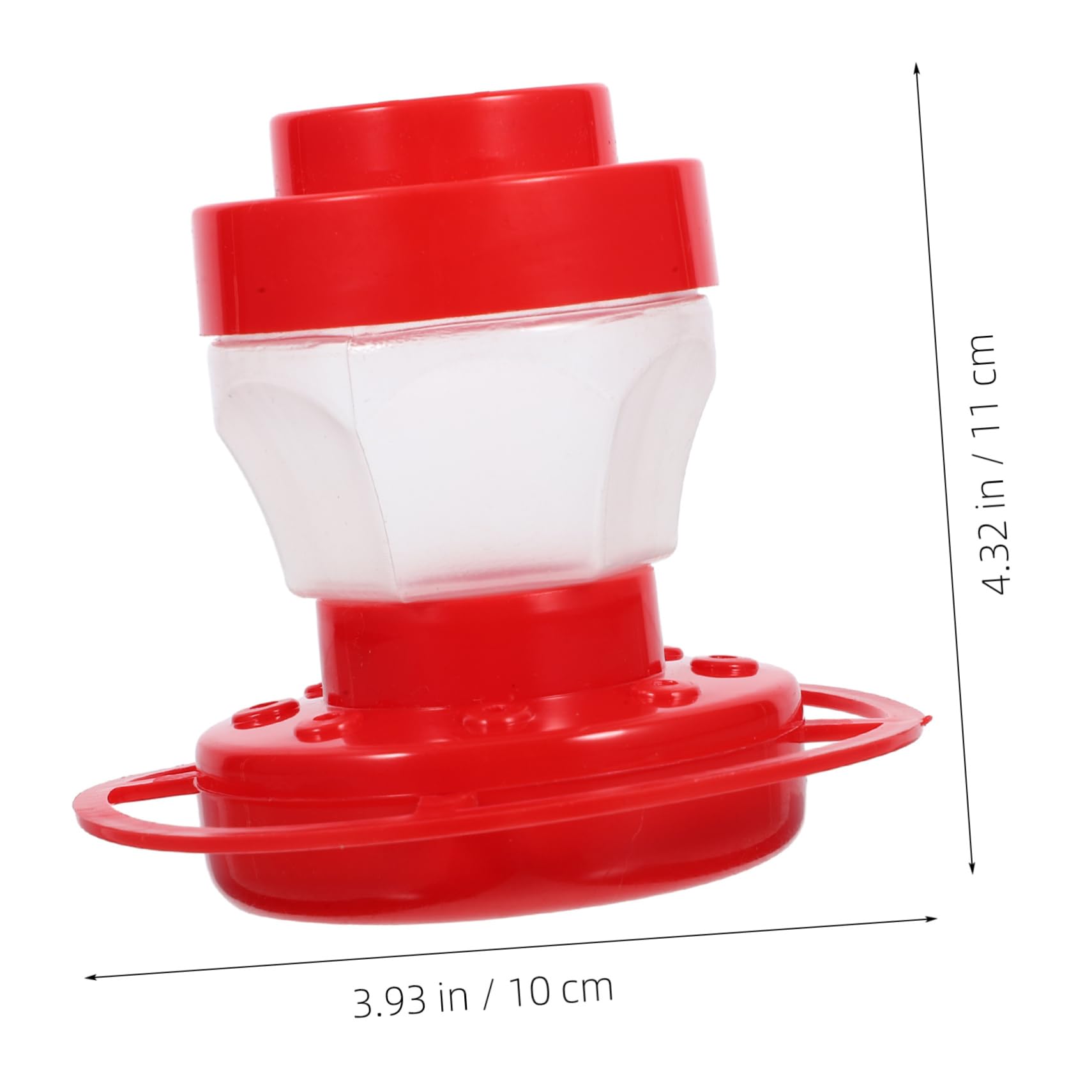 Mipcase 5 Pz Mangiatoia Per Uccelli Da Giardino All'aperto Comoda Mangiatoia Per Uccelli Organizzatore Di Mangimi Per Uccelli All'aperto Mangiatoie Per Uccelli Da Esterno Plastica Rosso