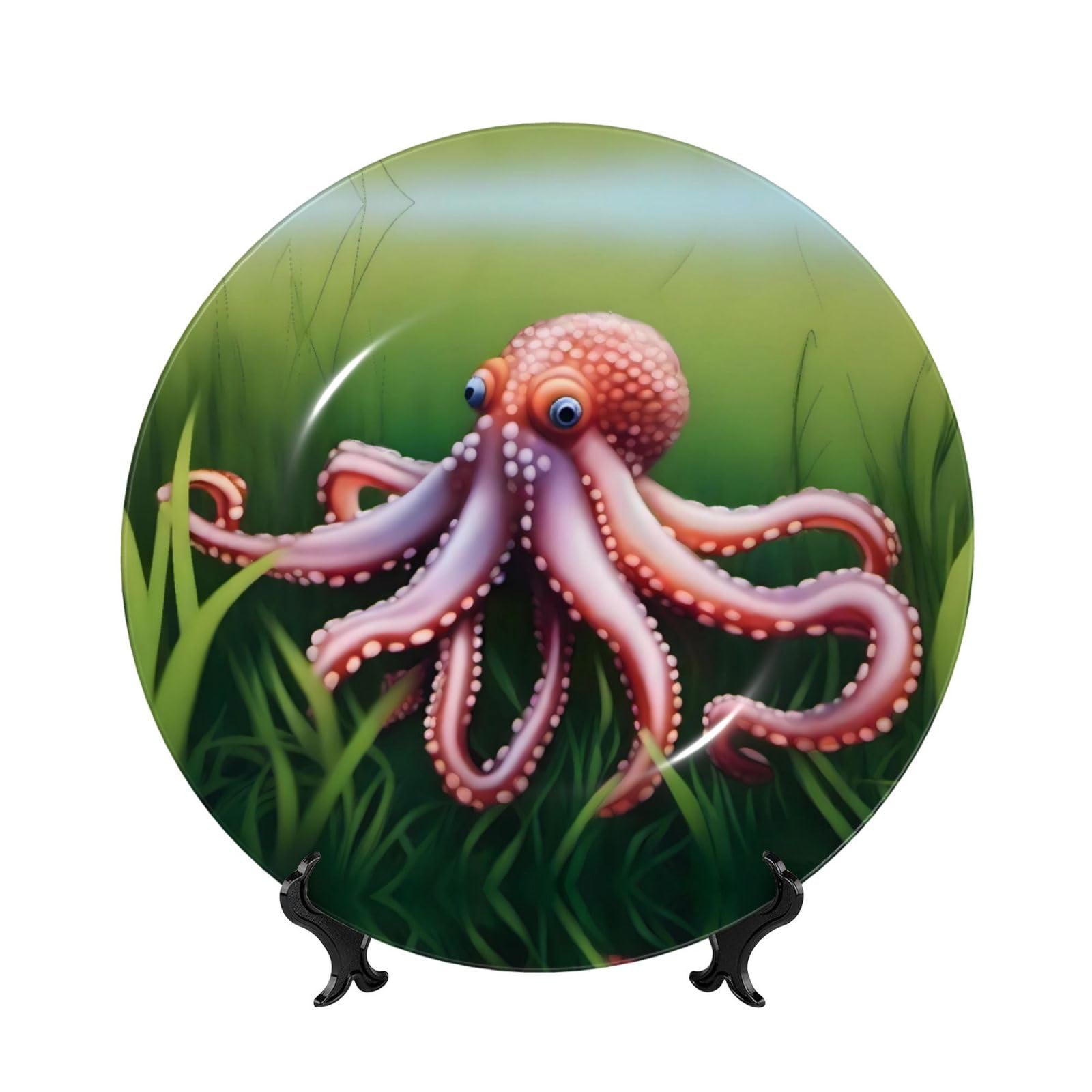 Platos decorativos de pulpo de 8 pulgadas para regalo original
