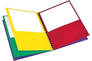 Oxford 8-Pocket Paper Spiral Folder for Business, Presentations, Letter Size, 200-Sheet Capacity