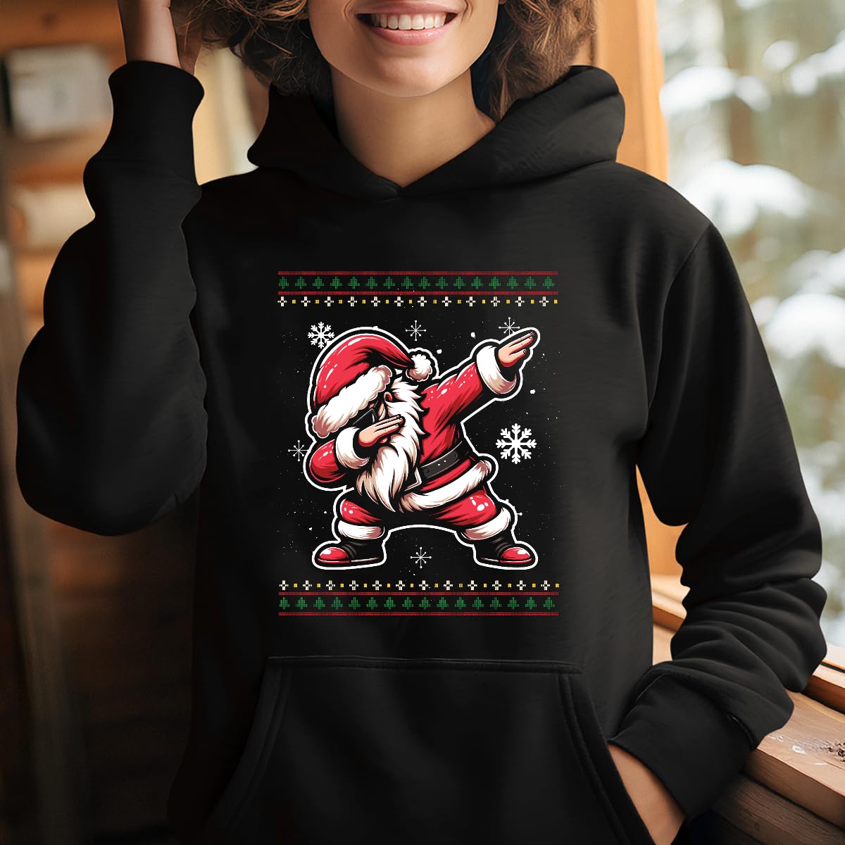 Dabbing Babbo Natale - Maglione natalizio