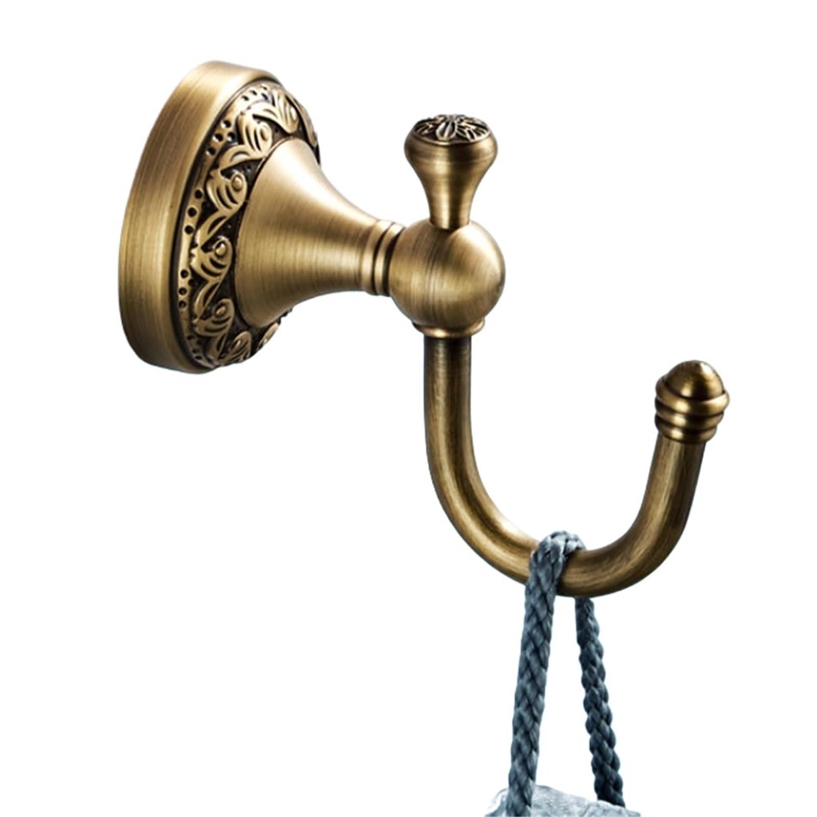 Mohuied One Color Brass Robe Hooks Robe Hook Antique Brass Bronze Wall For Bathroom Kitchen Lavatory Home Decor Coat Clothes Towel Key Holder For Hanging Coat Robe Keys Clothes Bags(Robe Hook D)