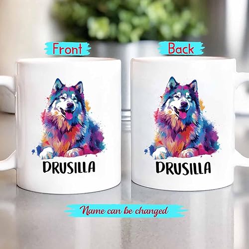 Miniatura 9 de Taza de café blanca personalizada para perros Chow Chow, taza de café de viaje para perros Chow Chow, regalos para los amantes de los perros, taza