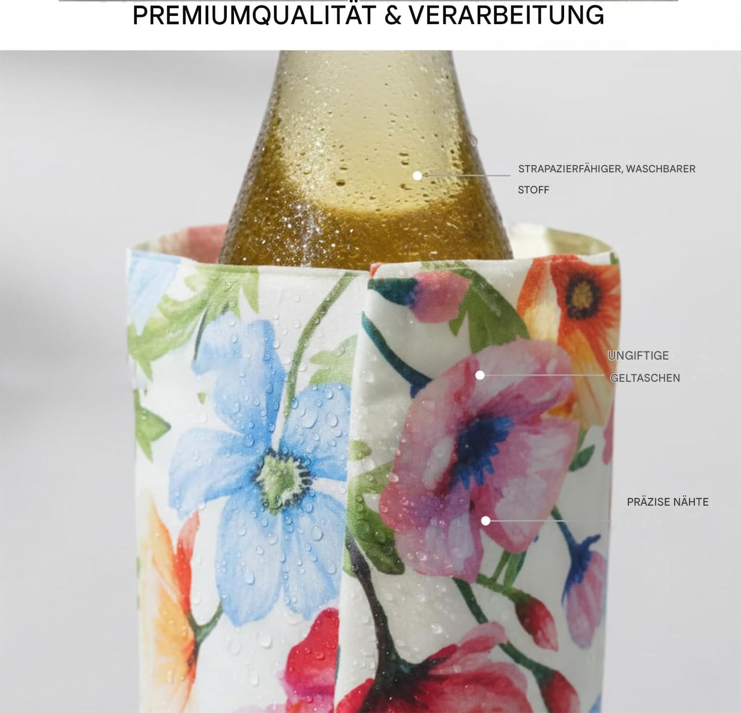 Ice Wine Cooler Sleeve | Freestanding Gel Bottle Chiller for Red, White, Champagne & Sparkling Wine | Portable, Reusable | Rapid Cooling Carrier — Amazon image 5