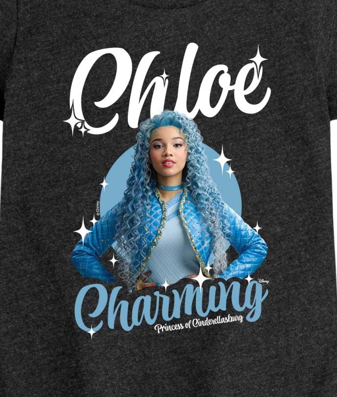 Disney - Descendants 4 - Chloe Princess - Youth Girls Fitted Short Sleeve Graphic T-Shirt3