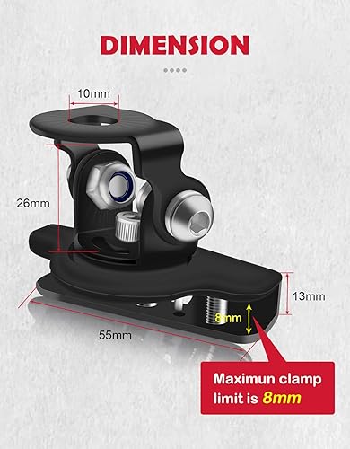Miniatura 7 de NORTHYUN Soportes de luz LED para capó, soportes de montaje universales para barra de luz LED, soportes de montaje de acero inoxidable 304 para