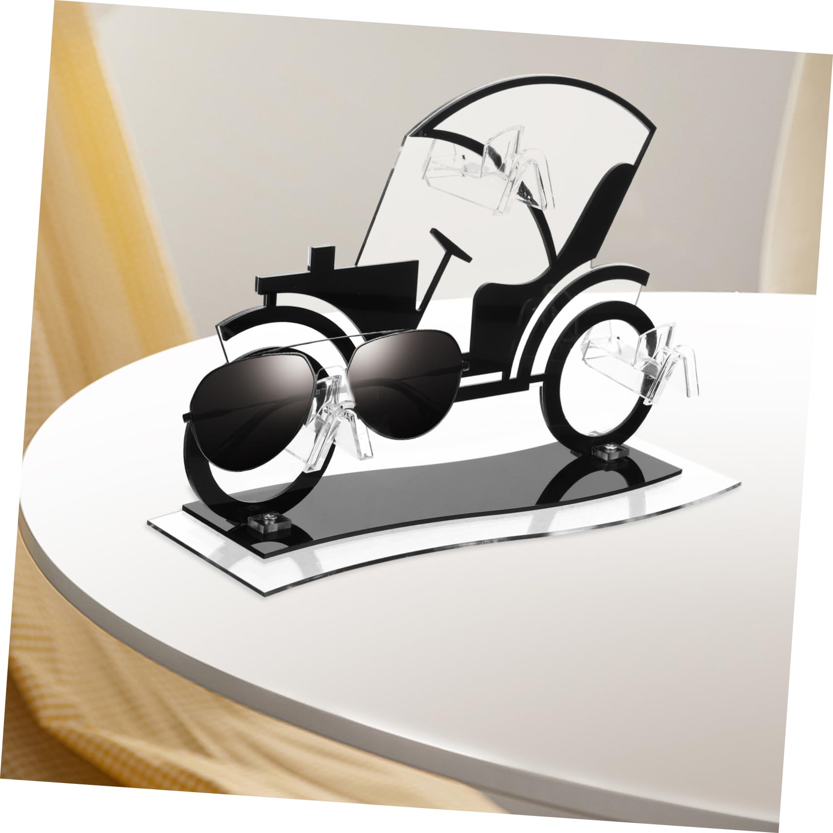 Zerodeko 4stücke Vintage Car Acrylic Brillenhalter Kreativer Sonnenbrillenständer Für Schreibtisch Und Ladentheke Stabiler Organizer Für Sonnenbrillen Brillen Und Skibrillen Für