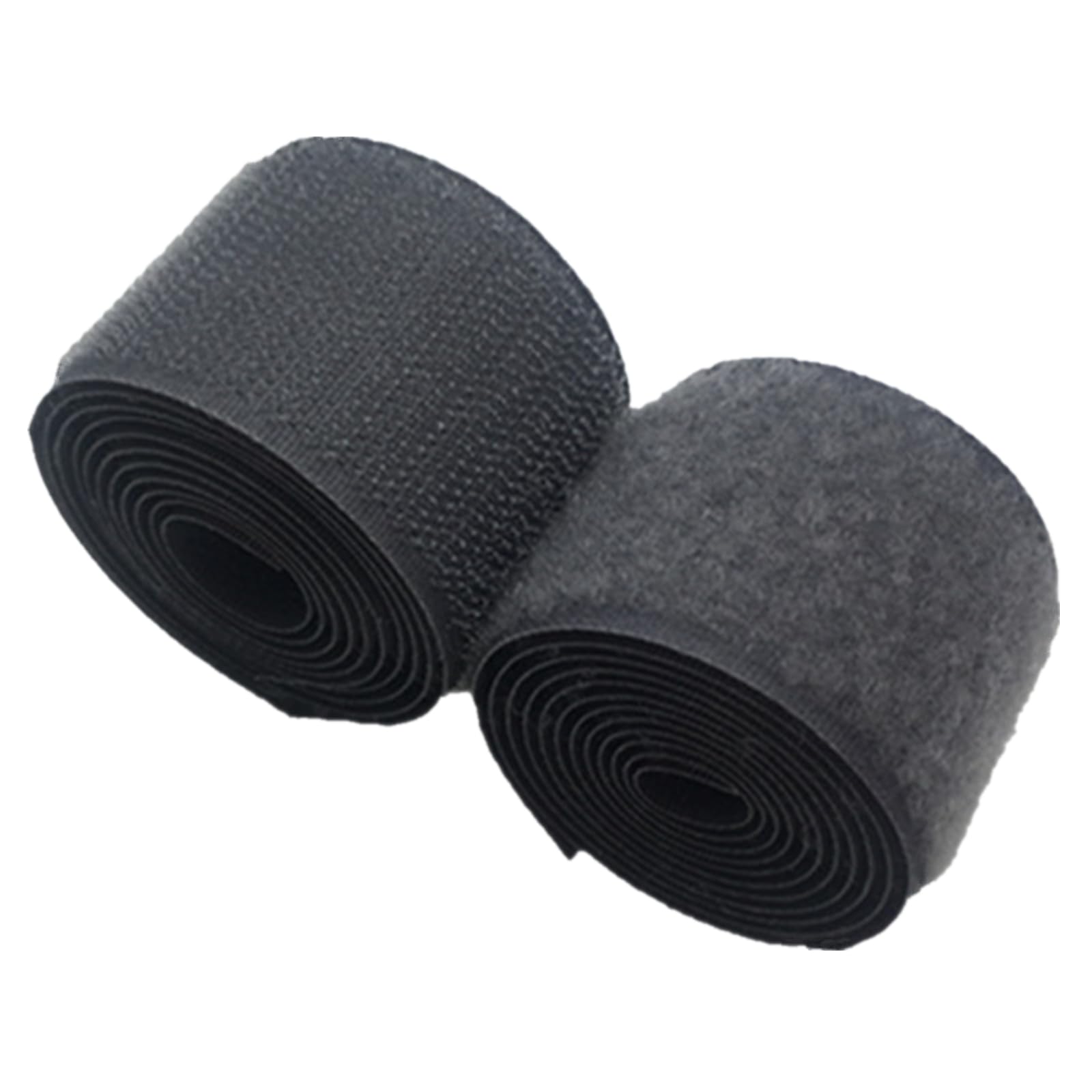 1 inch Wide Dark Grey Sew On Hook and Loop Tape Non-Adhesive Nylon Fabric Fastener Set for Handbags Clothing Shoes Backpacks DIY Crafts