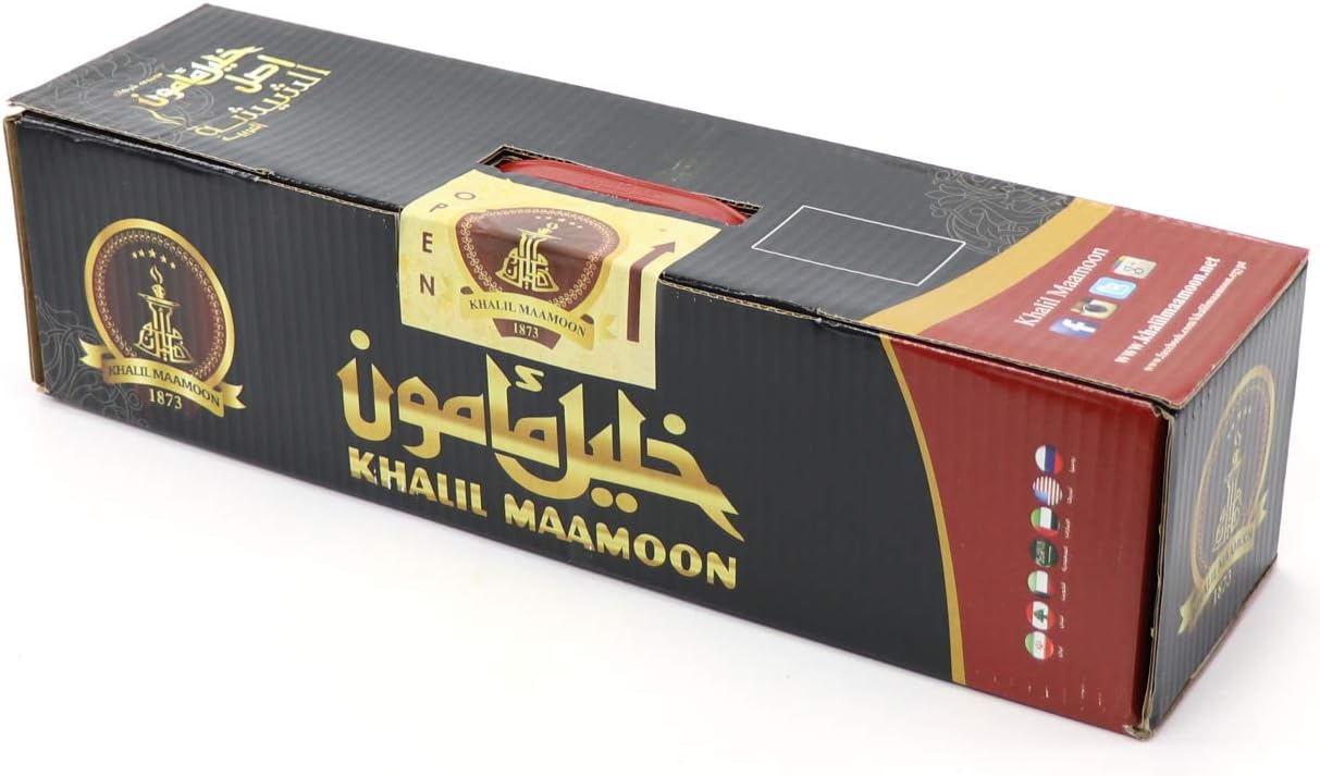Khalil Mamoon* 1-Hose 20" Egyptian Traditional Handmade Safari Edition: Silver Finish Stem+60" Hose & Clay Bowl Hookah Complete Set Shisha Nargila (Made in Egypt)