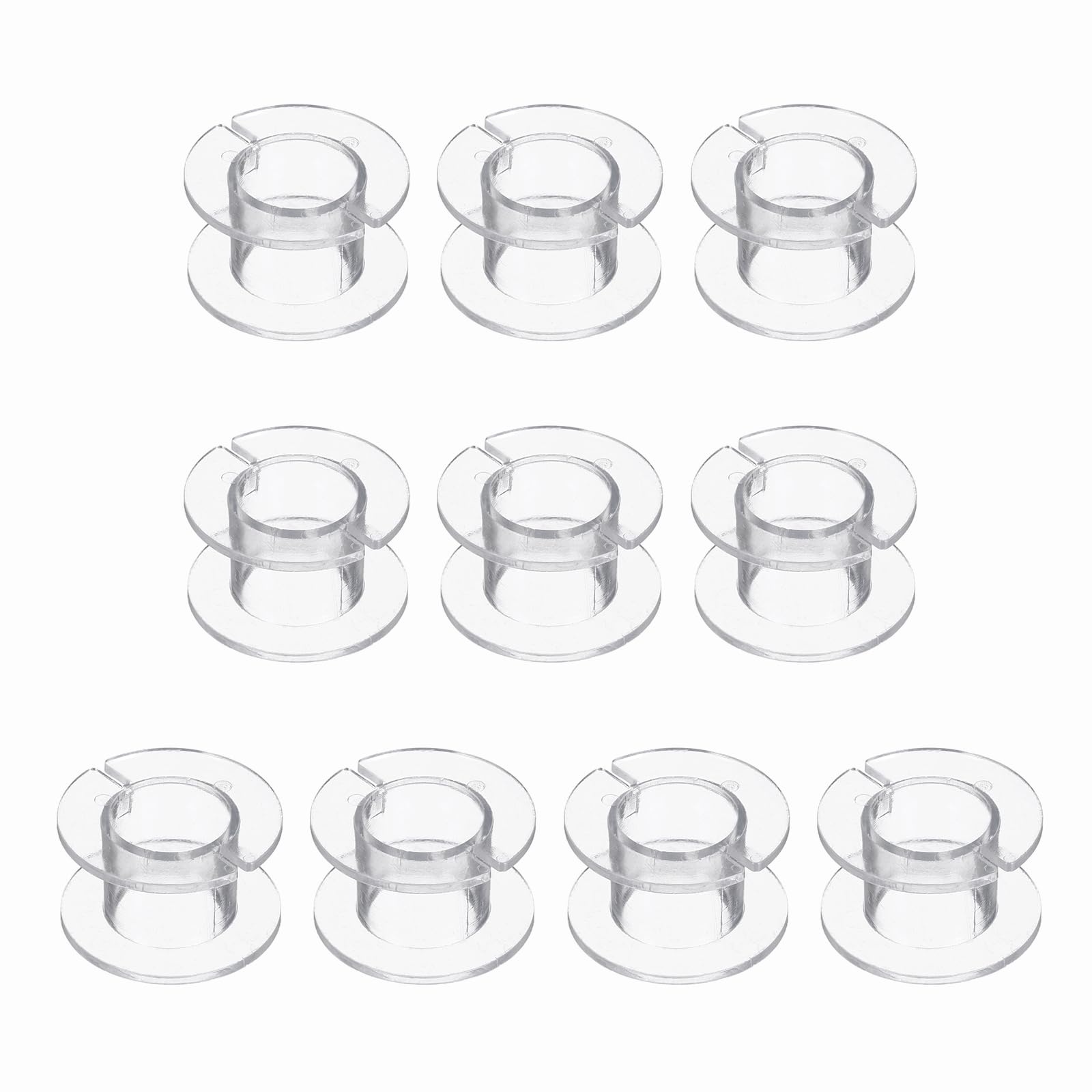sourcing map Speaker Crossover Bobbin Spools Coil,28x14mm ABS Empty Spools Round Inductor Winding Frame Accessories for DIY Audio Wire Coil Repair, Pack of 10