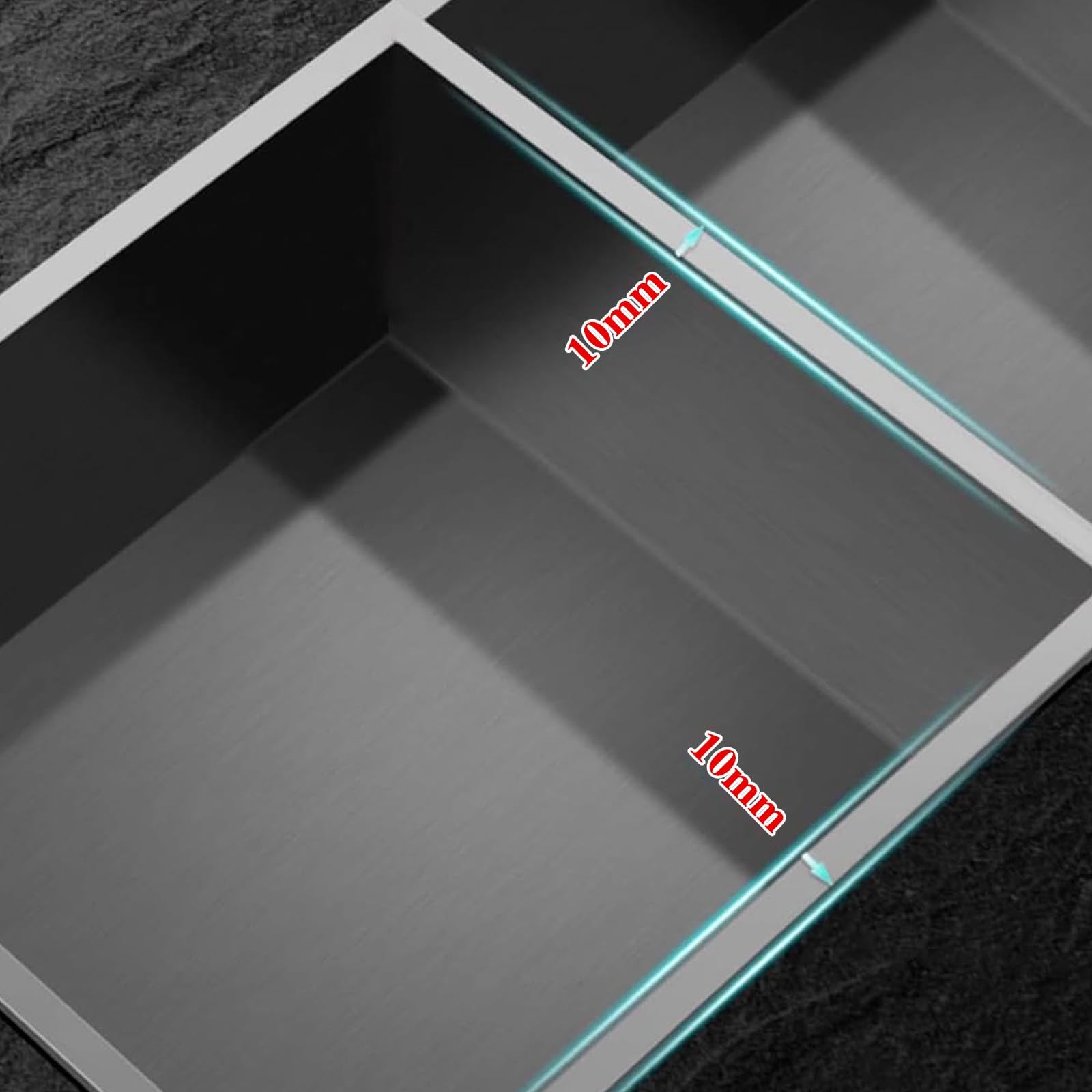Generisch Wandnischen-Organizer aus Edelstahl mit LED-Beleuchtung – Einbauregal für die Dusche im Badezimmer, Schwarz (70 x 28 x 12,5 cm) – Stilvolle und platzsparende Lösung
