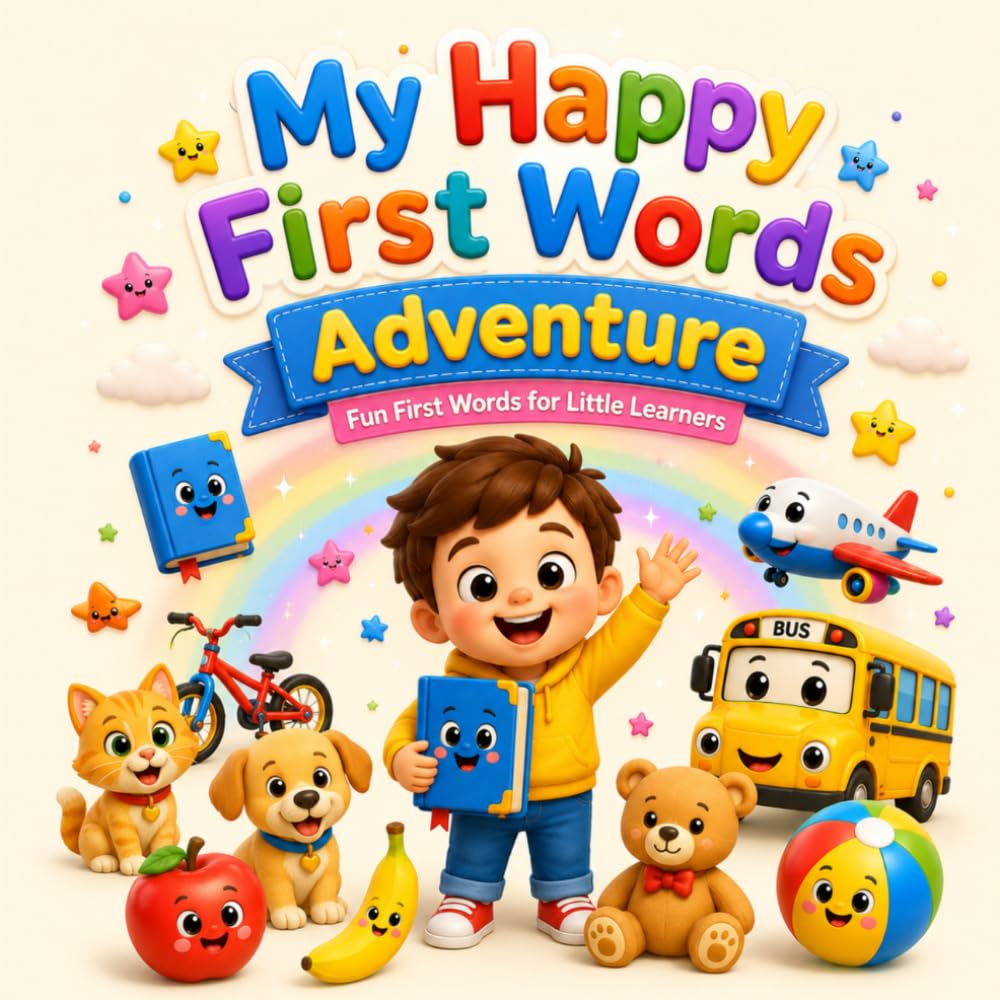 My Happy First Words Adventure: Fun First Words for Little Learners (My Happy Learning Adventure)
