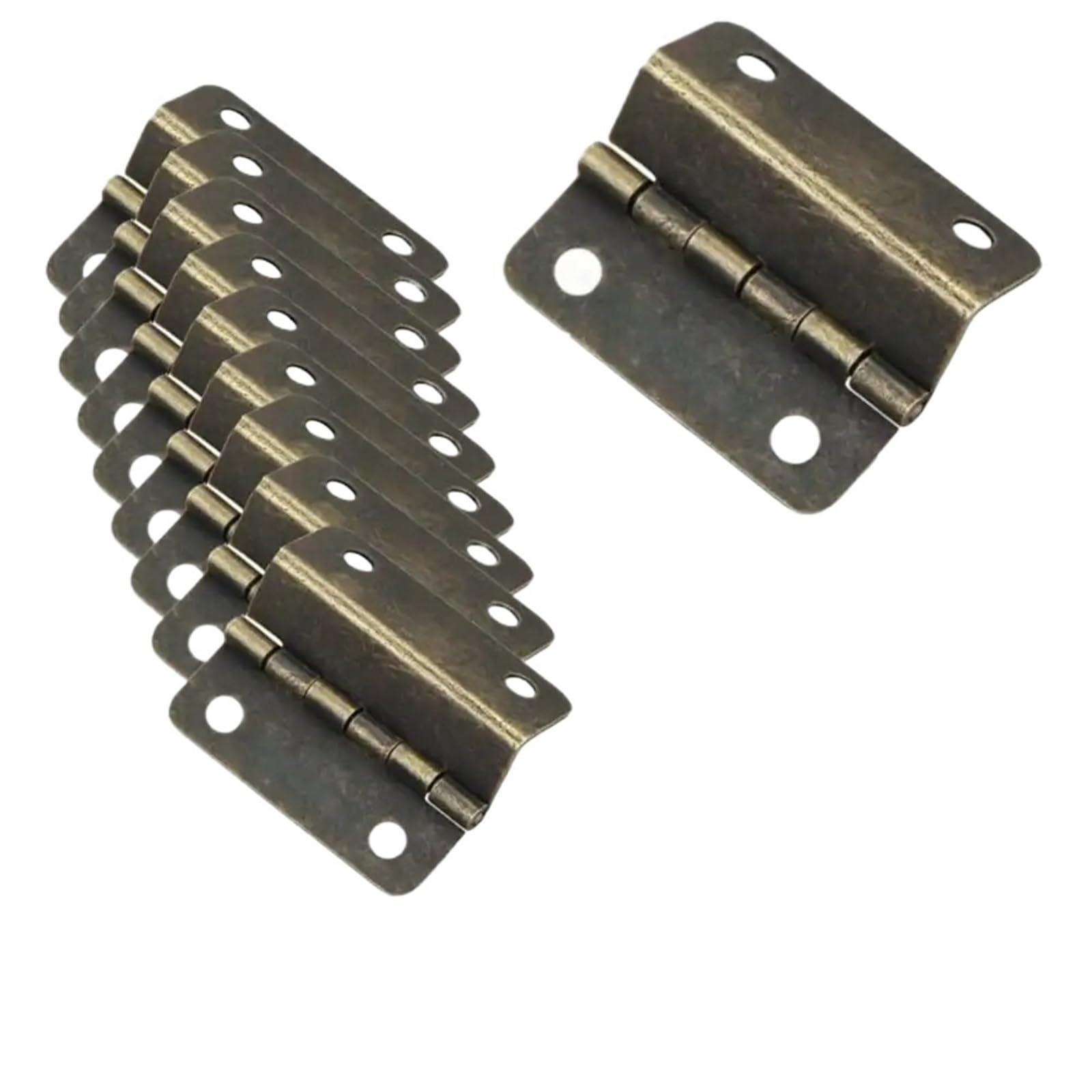 Kdhcvkz Bronze 10Pcs Hinges Folding Hinges For Doors Cabinets