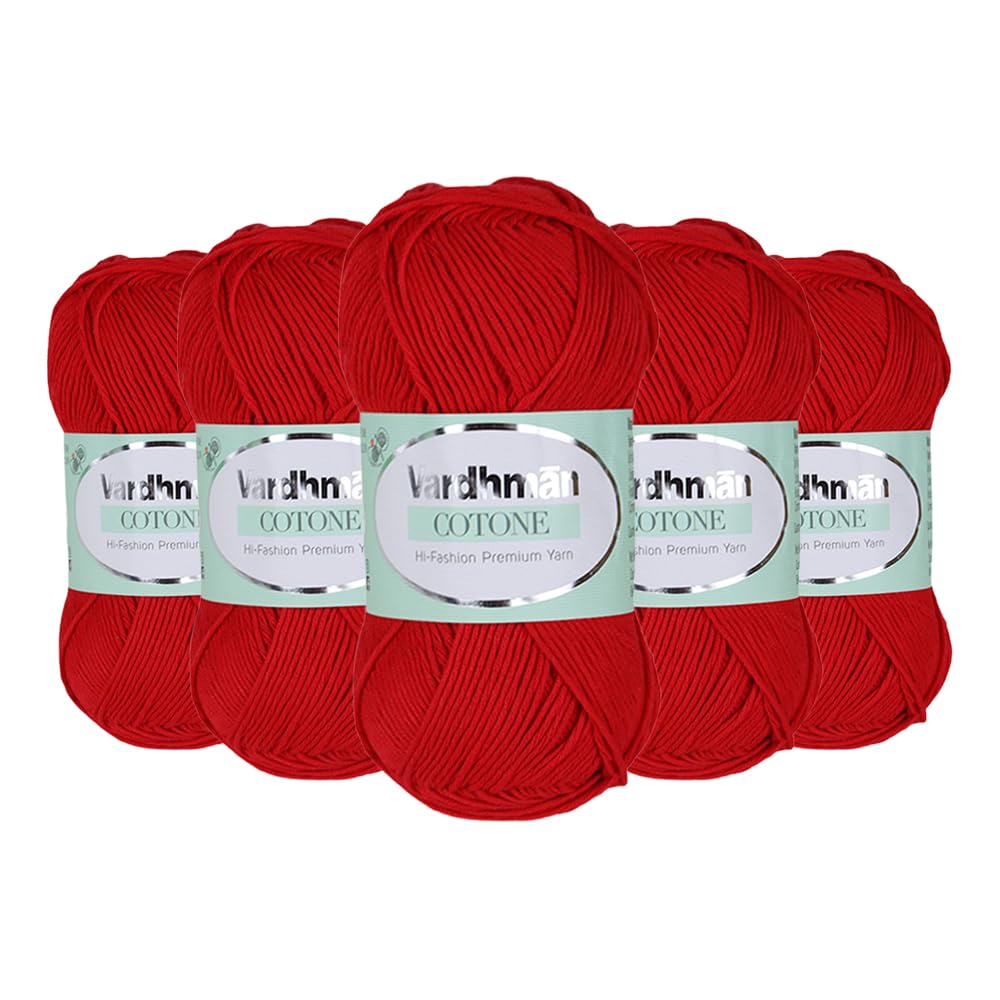 Vardhman Cotone Yarn - 6 Ply Cotton Acrylic -12