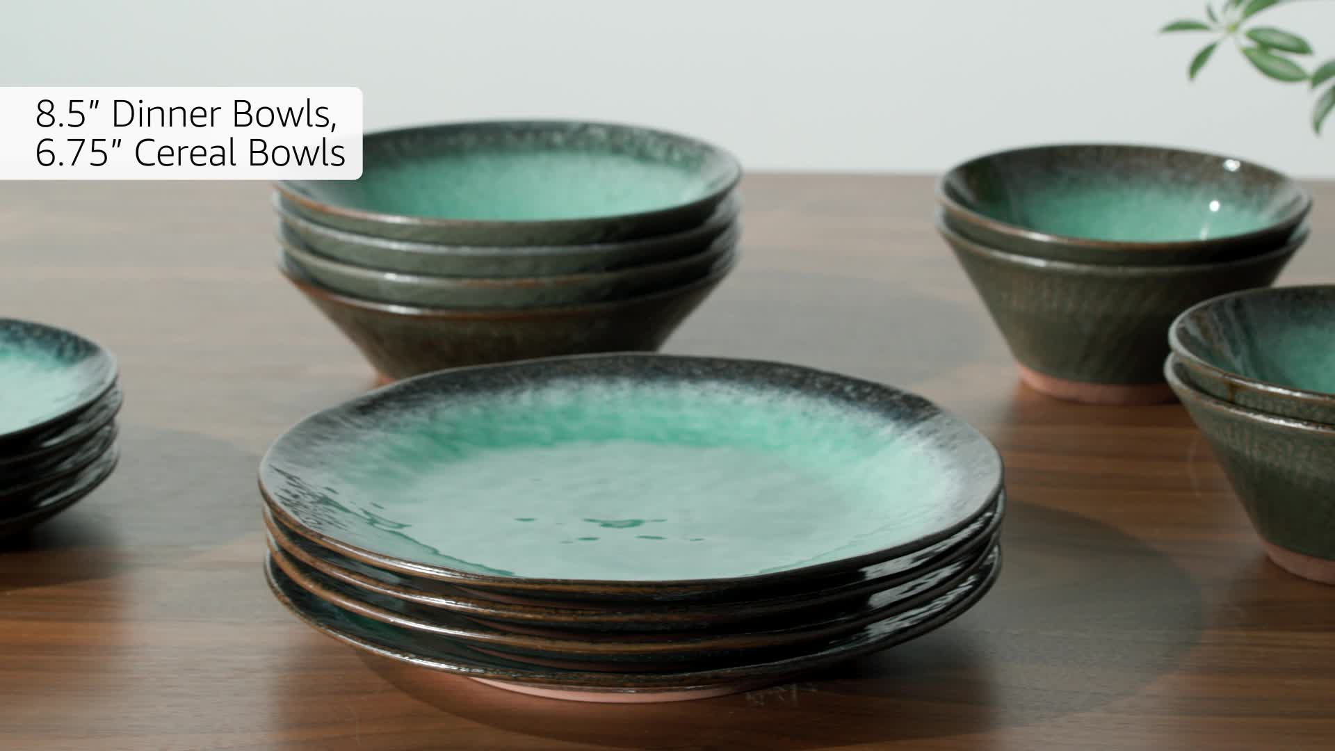 Amazon.com | Gibson Elite Green Lantern Service for 4 (16 Piece