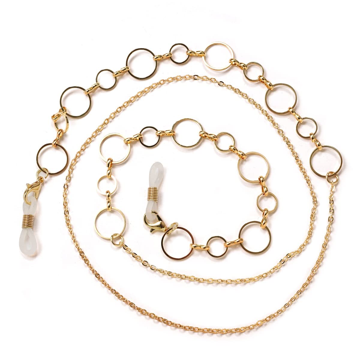 Collana con Cordino for Occhiali da Sole da Appendere al Collo Occhiali da Vista da Donna e da Uomo(3-Pack)