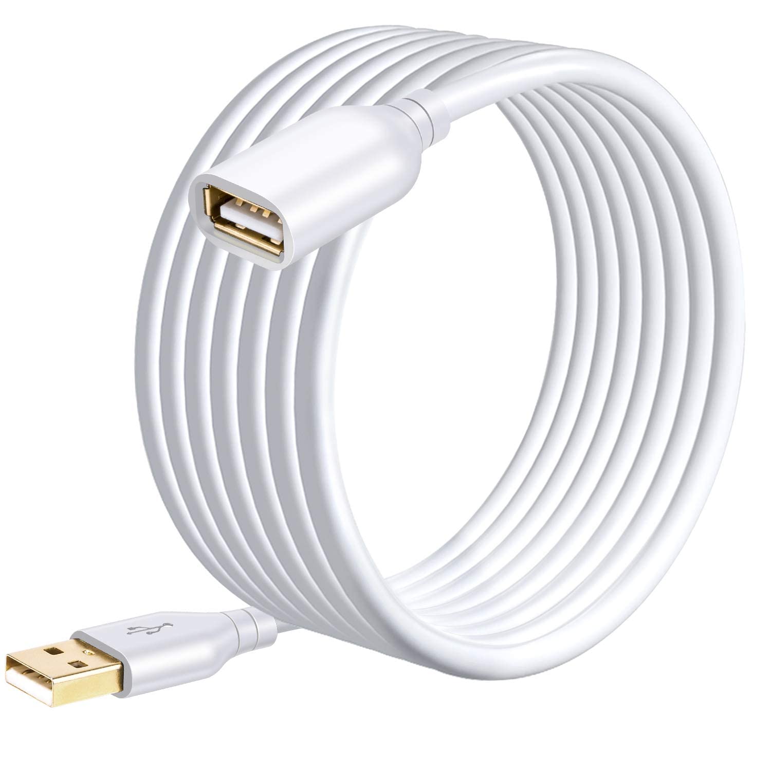 Sinloe USB Extension Cable Male to Female 3 Meter / 10 Feet, White
