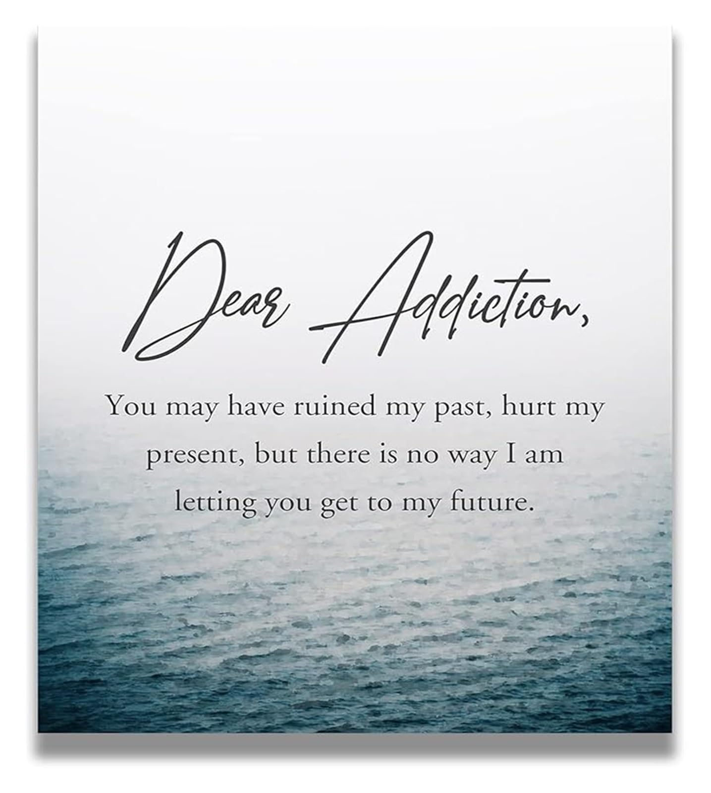 RNUMLIGH Sobriety Journey Wall-Art - Uplifting Recovery Quotes Poster for Home and Counseling Office(Unframed,08x12inch(20x30cm))