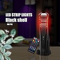 Vista 3 de Playstation 5 Accessory Kits, PS5 Black Plates Disc Edition and PS5 LED Strip with 8 Colors and Remote Control