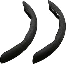 Bonform 6995-15BK Steering Wheel Cover, Quick Suede, Easy Installation, Non-Slip for Both S and M, Black