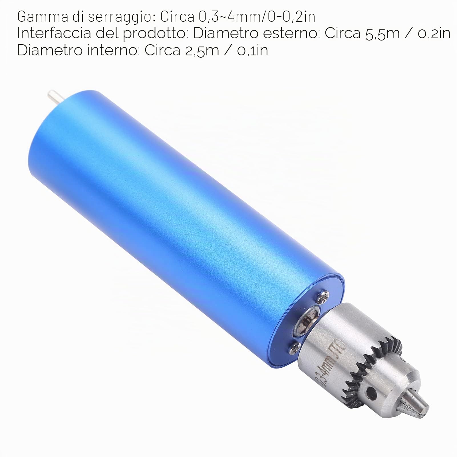 SALALIS Mini Trapano Elettrico Portatile, 0,3-4 mm, 13000 giri/min, Regolazione Velocità, 3-12V, per Legno, Metalli, Piastrelle, Plastica