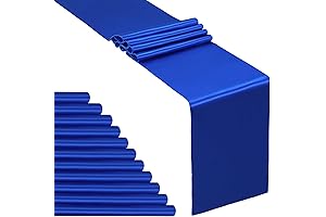 SiinvdaBZX 12 pcs Table Runners | Bulk Royal Blue Satin Table Decoration
