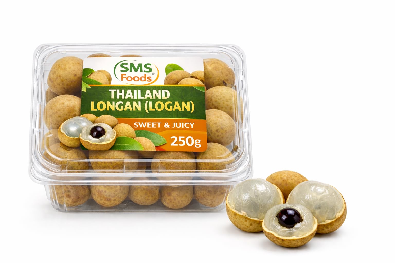 Fresh Thailand Longan (Logan) Premium Imported Fruit | Sweet & Juicy | High Quality Exotic Fruit | 250 g Pack | SMS Foods-picture-13