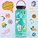 Kipopo VSCO Girl Stuff Hair Scrunchies Velvet 50 Pack Waterproof Cute VSCO Stickers for Hydro Flask Shell Necklace Bracelet Friendship Bracelet Stainless Steel Straws with Case VSCO Girl Starter Pack