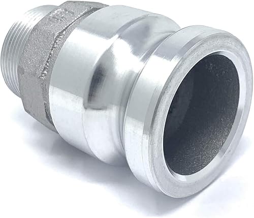 Miniatura 2 de Gloxco Reductor de leva y ranura de aluminio tipo F, adaptador Camlock macho de 2 pulgadas x 1-12 "NPT macho (CAM-2015-FR-AL)