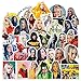 FENGLING Anime Singer Pegatina pour Ordinateur Portable Réfrigérateur Skateboard Téléphone Valise Drôle Billie Eilish Autocollants 50 Pcs