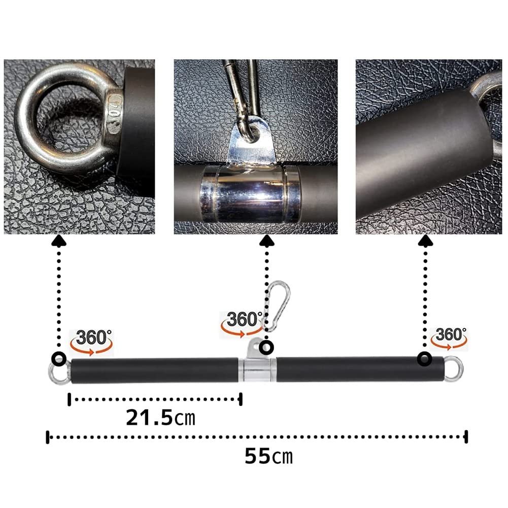 OTDOGUO Training Pulling Bar Device Accessories Pull Down Straight Bar Biceps Pulling Bar for Home Gym Bodybuilding Equipment