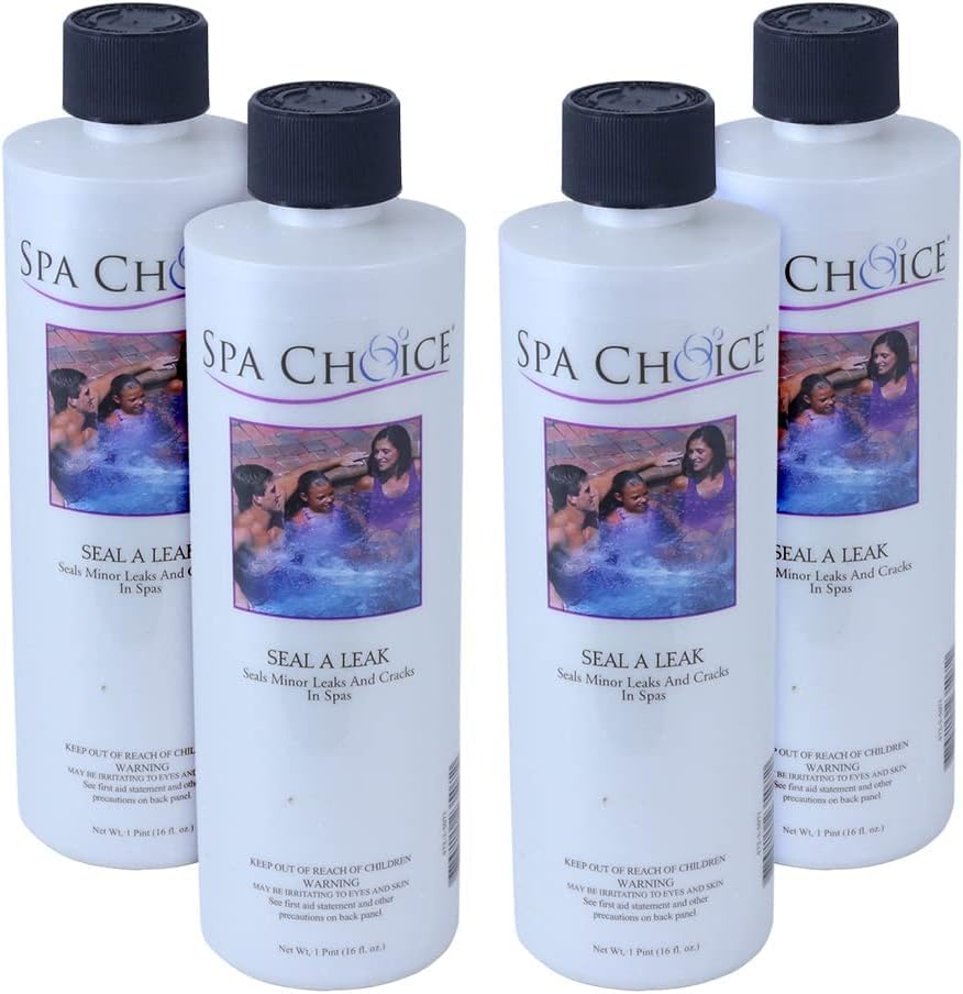 SpaChoice 1-Pint 4-Pack Premium Seal A Leak, Hot Tub Leak Sealer, Made in USA